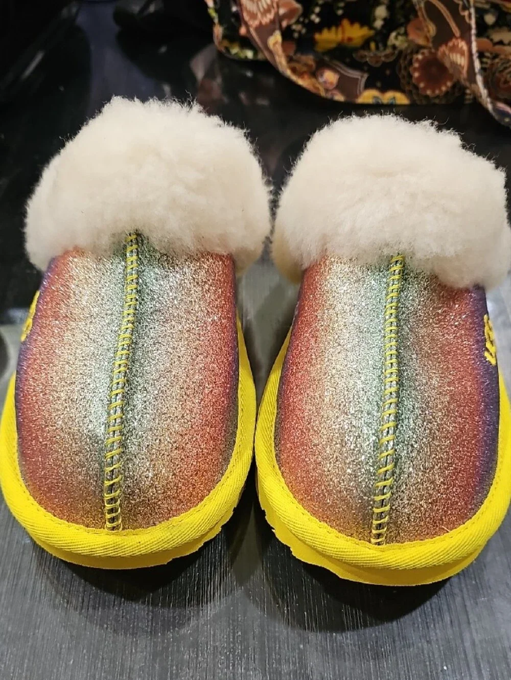 UGG glittered rainbow